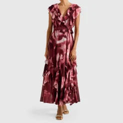 Naya Petite Floral Ruffle Dress