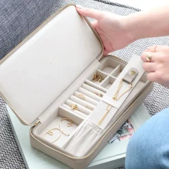Necklace Zipped Travel Jewellery Box