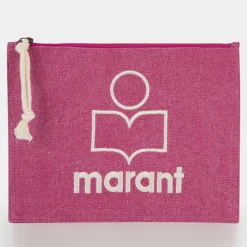 New ISABEL MARANT Netia Logo Clutch