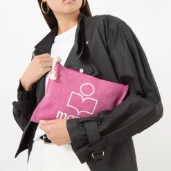 New ISABEL MARANT Netia Logo Clutch