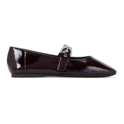 Nico Patent Mary Jane Flats