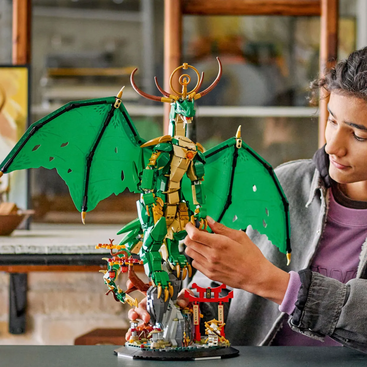 NINJAGO® The Guardian Dragon Display Building Kit