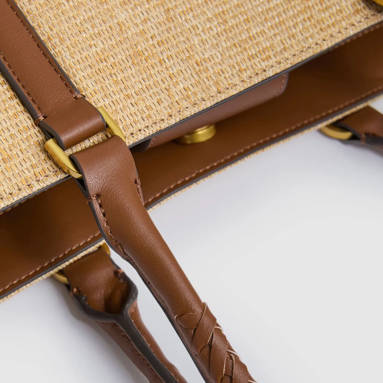 Hot REISS Noelle Braided Strap Raffia Tote Bag