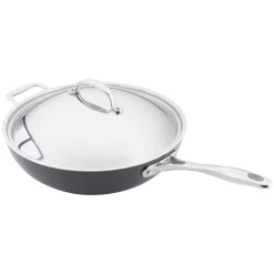 Outlet STELLAR Non-Stick Hard Anodised Wok & Lid 30cm