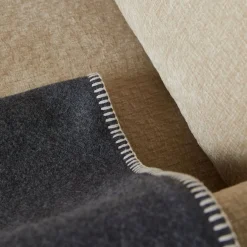 Oatmeal Blanket Stitch Throw