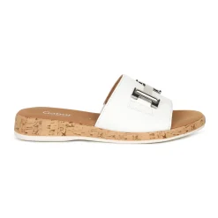 Online GABOR Oaty Leather Mule Sandals