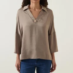 Open Collar Blouse