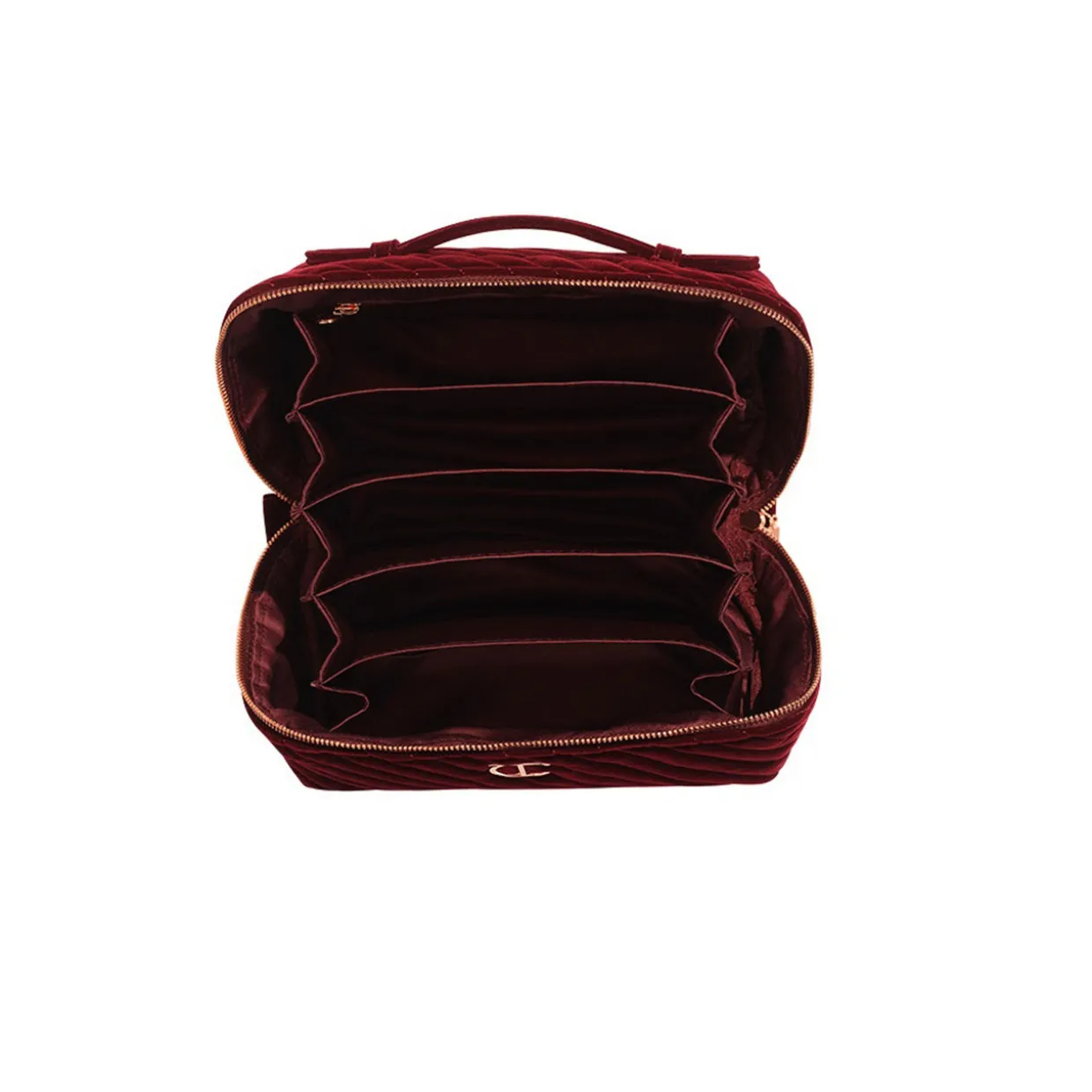 Organizer Velvet Makeup Bag - Large