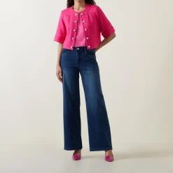 Fashion JOSEPH RIBKOFF Ornate-Button Woven Tweed Jacket