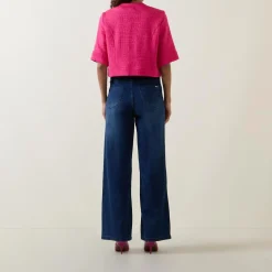 Fashion JOSEPH RIBKOFF Ornate-Button Woven Tweed Jacket