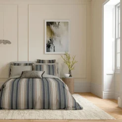 Oscar Duvet Set Charcoal and Tan