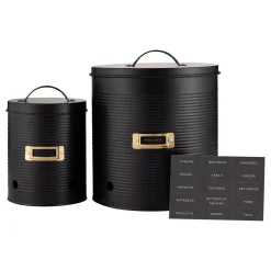 Otto Black Set of 2 Root Vegetable Storag