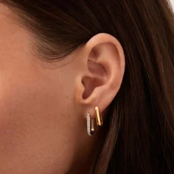 New MISSOMA Ovate Huggie Earrings