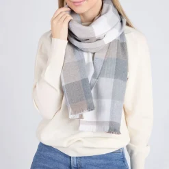 Online FOXFORD Oxford Block Check Extra Fine Scarf