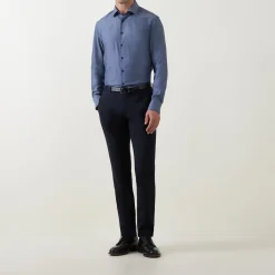 Fashion ETERNA Oxford Contrast Trim Single Cuff Shirt