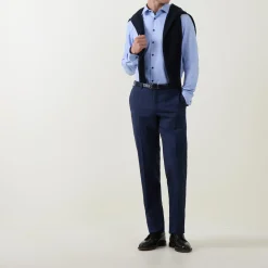 Oxford Contrast Trim Single Cuff Shirt