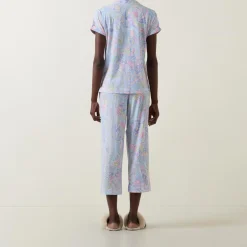 Paisley Print Cropped Pyjama Set