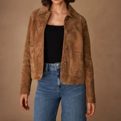 Patch Pocket Suede Jacket