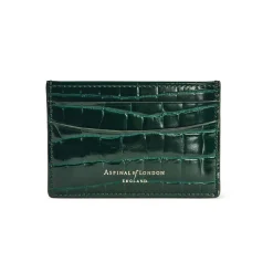 Patent-Croc Shield Logo Leather Cardholder