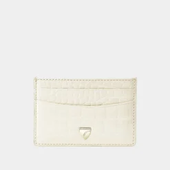 Best ASPINAL OF LONDON Patent-Croc Shield Logo Leather Cardholder