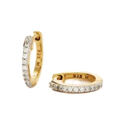 Pave Huggie Earrings