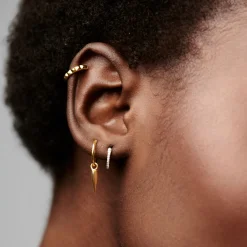 Pave Huggie Earrings