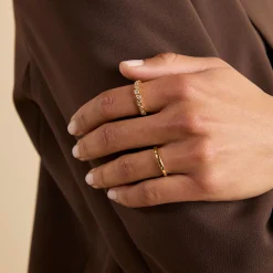 Pear Bezel Band Ring