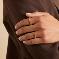 Discount ASTRID & MIYU Pear Bezel Band Ring