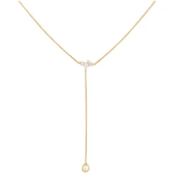 Hot ASTRID & MIYU Pear Bezel Lariat Necklace