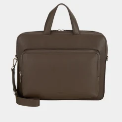 New CALVIN KLEIN Pebbled Leather Briefcase