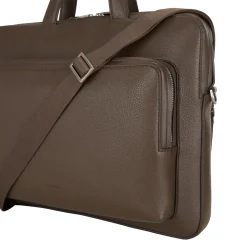 New CALVIN KLEIN Pebbled Leather Briefcase