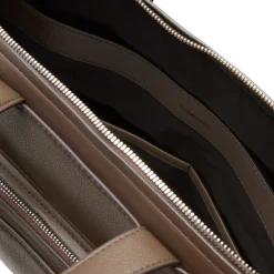 New CALVIN KLEIN Pebbled Leather Briefcase