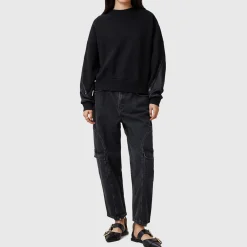 Clearance ALLSAINTS Peggy Hybrid Zip Sweatshirt