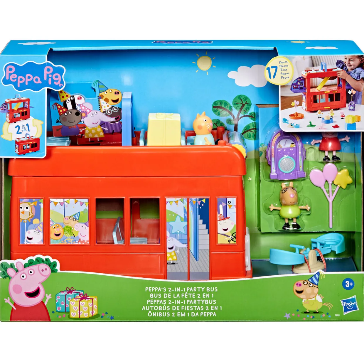Peppa's Two-In-One Party Bus Playset