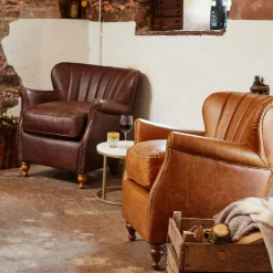 Clearance ALEXANDER & JAMES Percy Chair Satchel Latte