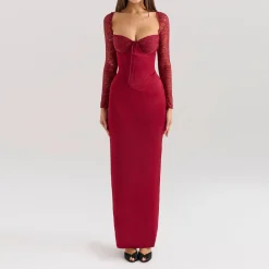 Clearance HOUSE OF CB Perdi Lace Corset Gown