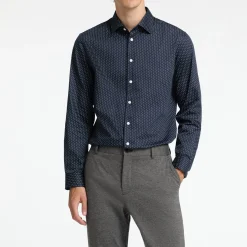 Best SELECTED HOMME Performance Printed Slim Fit Casual Shirt