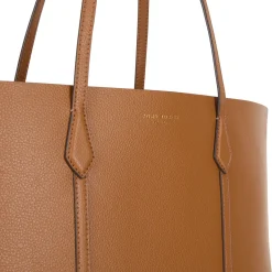 Perry Triple-Compartment Leather Tote Bag