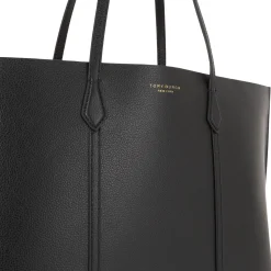 Perry Triple-Compartment Leather Tote Bag