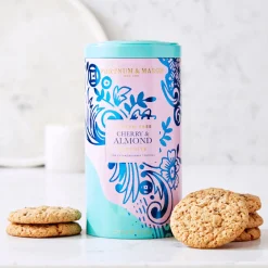 Hot FORTNUM & MASON Piccadilly Cherry & Almond Gluten-Free & Vegan Biscuits 200g