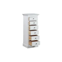 Fashion CASEYS FURNITURE Pietra 6-Drawer Tall Chest White