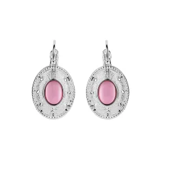 Pink Stone Earrings