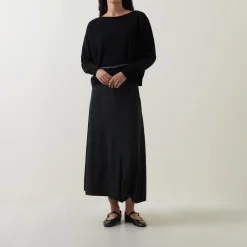 Discount SARAH PACINI Pinstripe Pleated Skirt