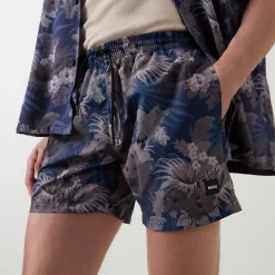 New BOSS Piranha Print Drawstring Swim Shorts