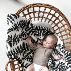 Plant Print Reversible Muslin Blanket