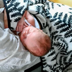 Plant Print Reversible Muslin Blanket