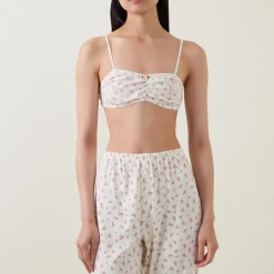 Online THE NAP CO. Pointelle Floral Pyjama Top