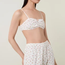 Online THE NAP CO. Pointelle Floral Pyjama Top