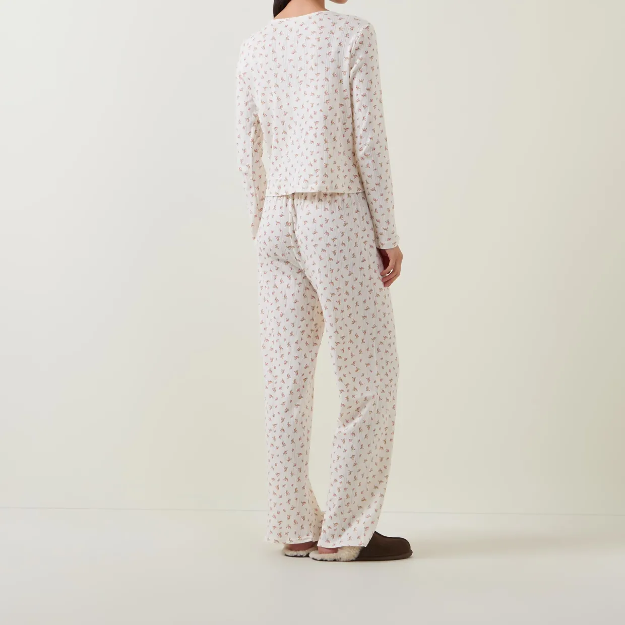 Pointelle Rose Long Pyjama Set