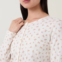 Pointelle Rose Long Pyjama Set